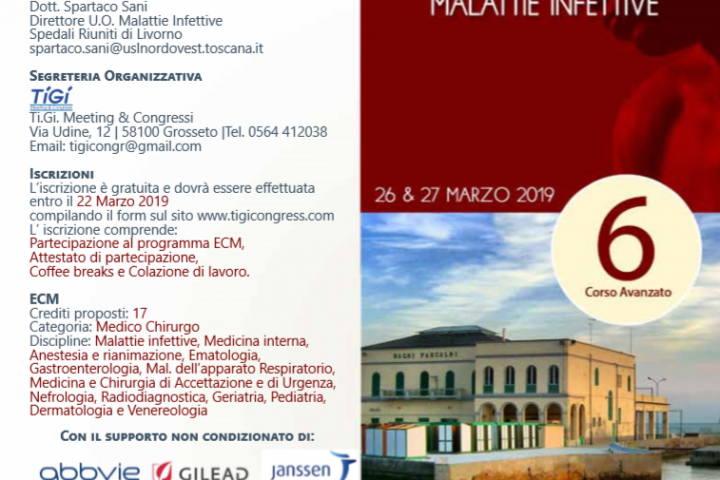 Congresso di aggiornamento scientifico sull’ecografia clinica nell’epatologia e malattie infettive