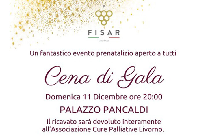 Cena di gala a favore dell'associazione cure palliative di Livorno